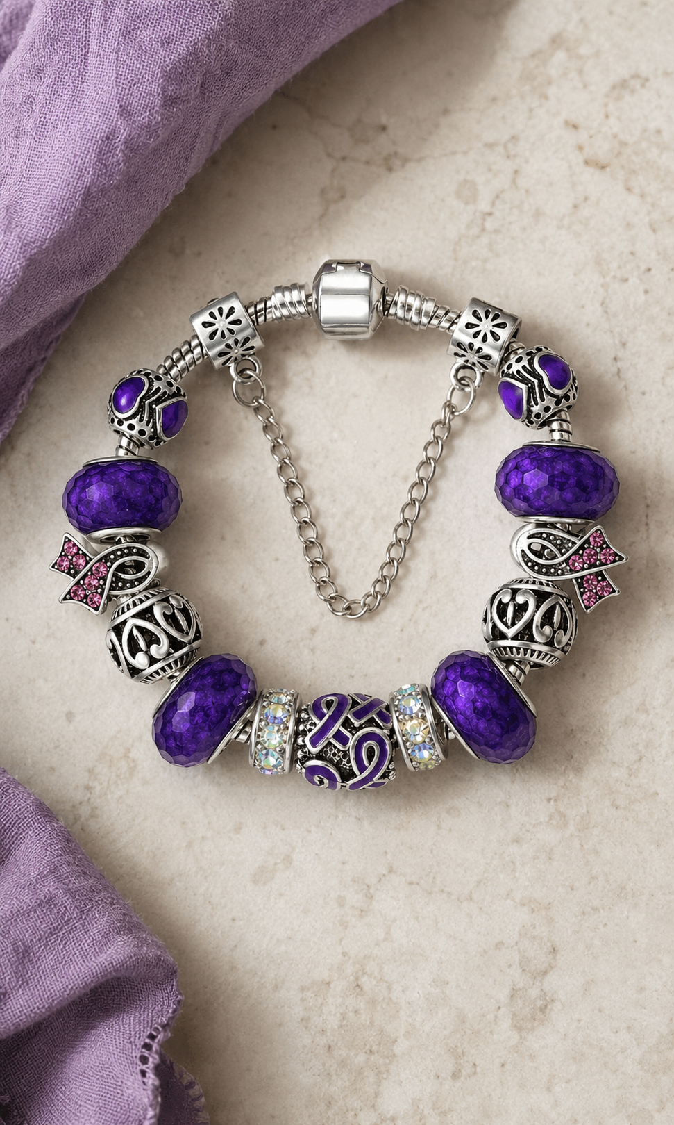 Crohn’s Charms and Bracelet