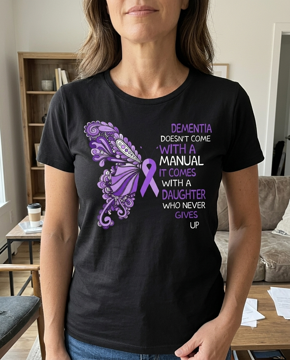 Dementia Awareness Daughter T-Shirt – Purple Ribbon Tee