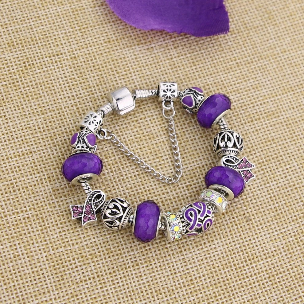 Lupus Ribbon Charms and Bracelet